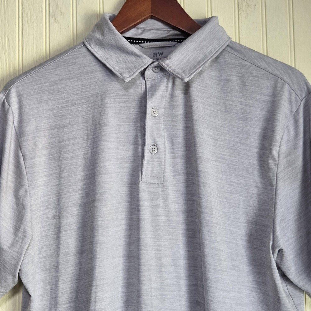 Rorie Whelan Golf Polo Shirt‎ Mens Medium Gray Short Sleeve Stretch Performance